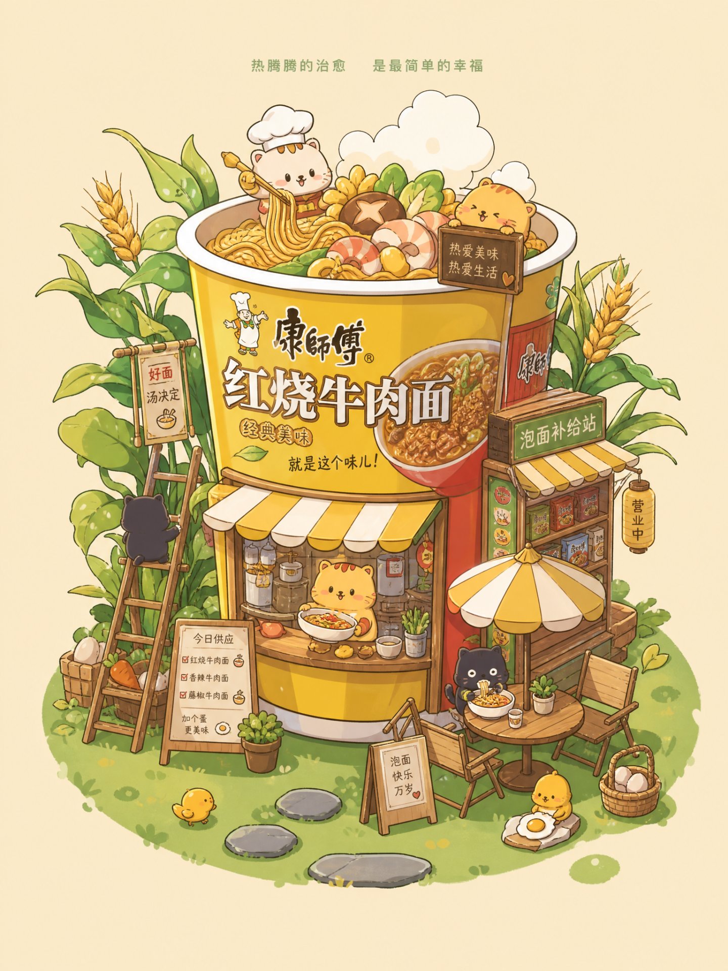 康师傅泡面补给站